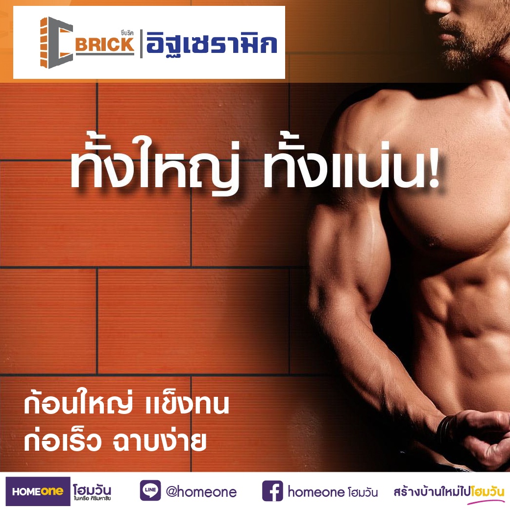 อิฐเซรามิก ก้อนใหญ่ แข็งทน ก่อเร็ว ฉาบง่าย