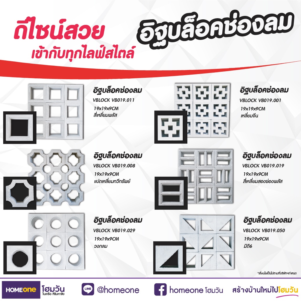 แต่งบ้านให้สวยเก๋ สไตล์โมเดิร์น ด้วย อิฐบล็อกช่องลม