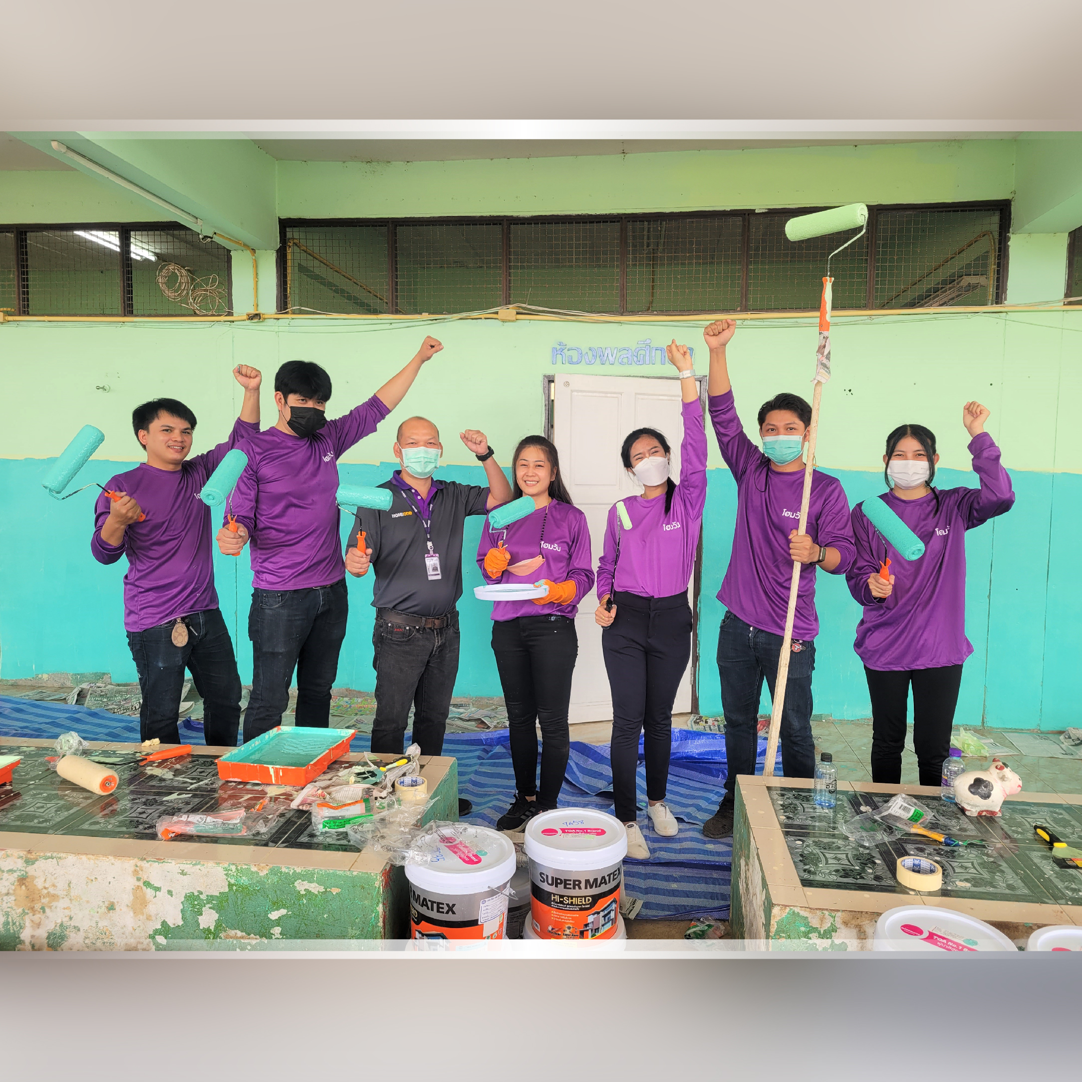 โฮมวัน ช่วยเหลือฟื้นฟูโรงเรียนบ้านหนองกินเพล อ.วารินชำราบ จ.อุบลราชธานี